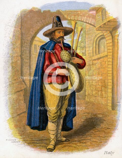 'Italian Musician', 1809.Artist: W Dickes