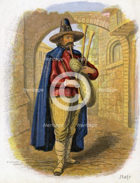 'Italian Musician', 1809.Artist: W Dickes