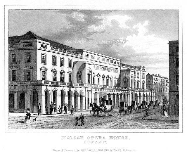 Italian Opera House, Haymarket, Westminster, London, late 18th - early 19th century. Artist: Unknown