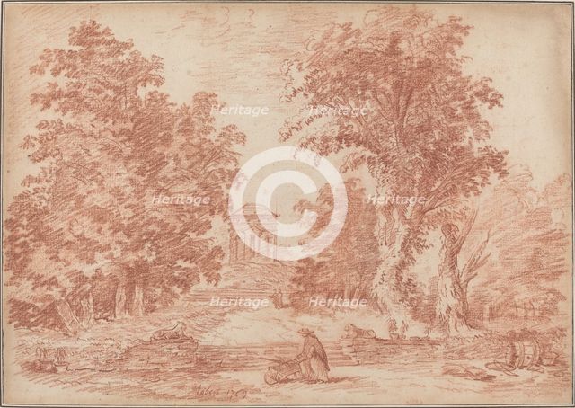 Italian Park with a Tempietto, 1763. Creator: Hubert Robert.