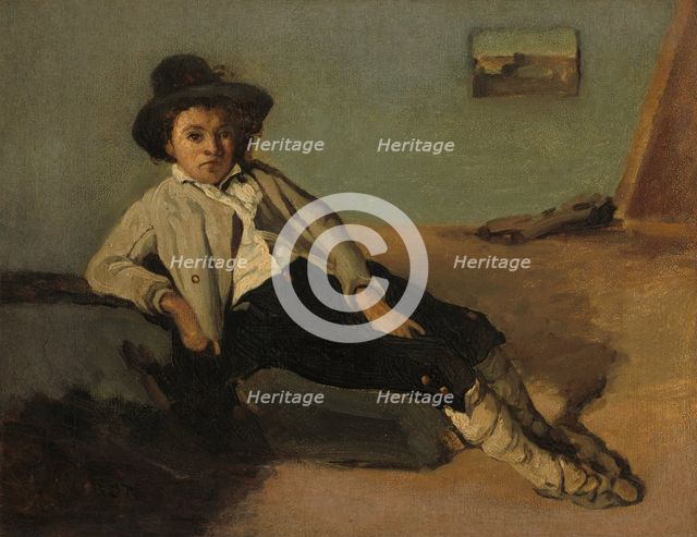 Italian Peasant Boy, 1825/1827. Creator: Jean-Baptiste-Camille Corot.