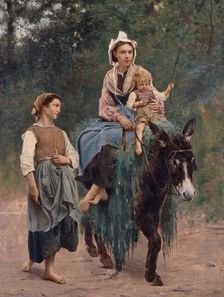 Italian Peasant Family, unknown date. Creator: Franois Alfred Delobbe