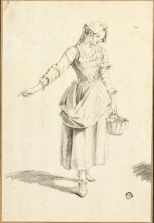 Italian Peasant Girl, n.d. Creators: Jacob Philip Hackert, Unknown