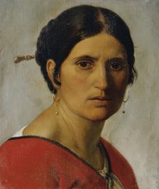 Italian peasant woman, undated. (c1850s) Creator: Joseph Mathias Trenkwald