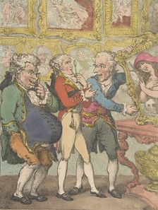 Italian Picture Dealers Humbugging My Lord Anglaise, May 30, 1812., May 30, 1812. Creator: Thomas Rowlandson