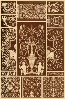 Italian Renaissance wood mosaic, (1898). Creator: Unknown