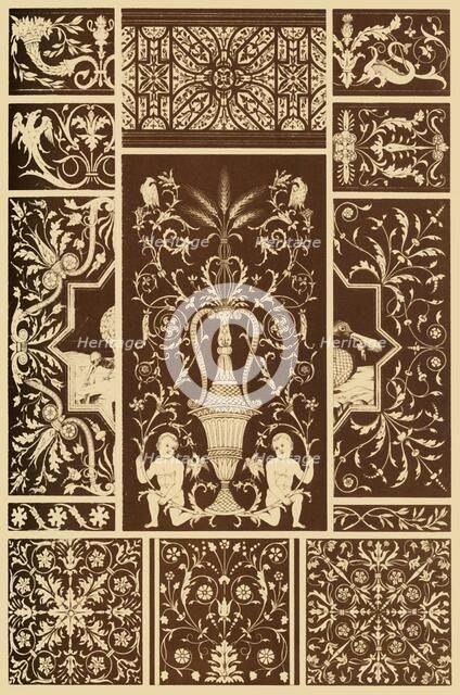 Italian Renaissance wood mosaic, (1898). Creator: Unknown.