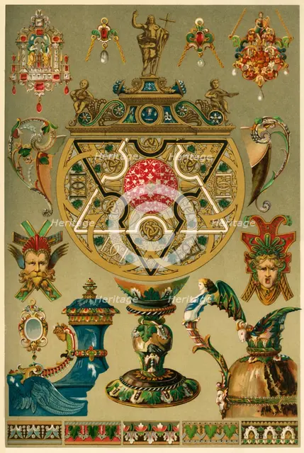 Italian Renaissance works in precious metals and enamel, (1898). Creator: Unknown.
