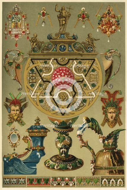 Italian Renaissance works in precious metals and enamel, (1898). Creator: Unknown.