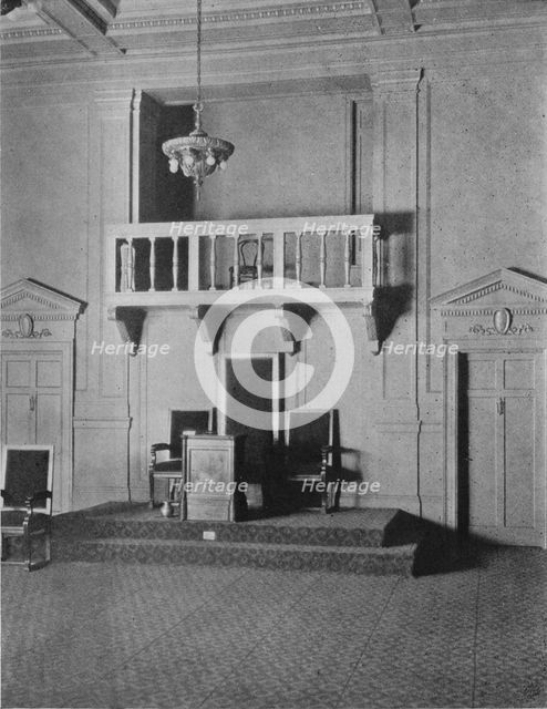 Italian Renaissance detail in the Lodge Room of the Masonic Temple, Birmingham, Alabama, 1924. Artist: Unknown.