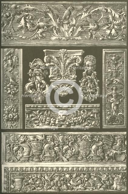 Italian Renaissance ornament in marble and bronze, (1898). Creator: Unknown.