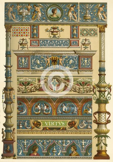 Italian Renaissance ornamental painting, (1898). Creator: Unknown.