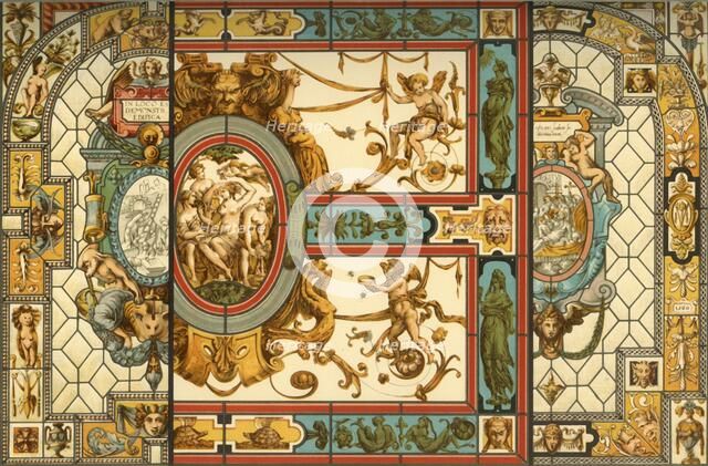 Italian Renaissance stained glass, (1898).  Creator: Unknown.