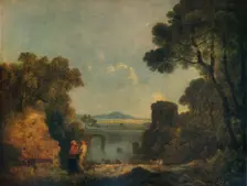 Italian River Landscape with a broken Bridge c1779, (1938). Artist: Richard Wilson