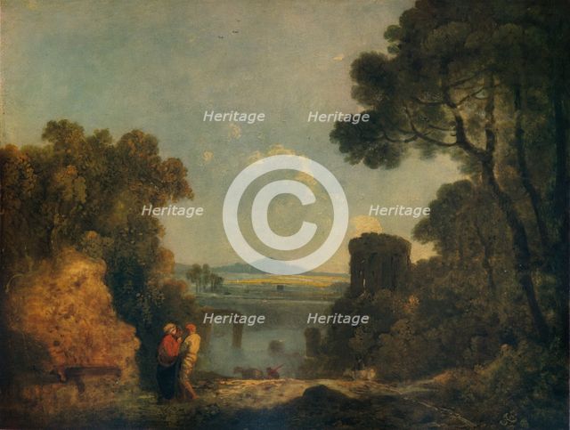 'Italian River Landscape with a broken Bridge', c1779, (1938). Artist: Richard Wilson.