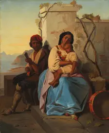 Italian Scene, not dated. Creator: Léopold Robert (Swiss, 1794-1835), imitator of