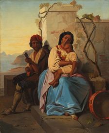 Italian Scene, not dated. Creator: Léopold Robert (Swiss, 1794-1835), imitator of