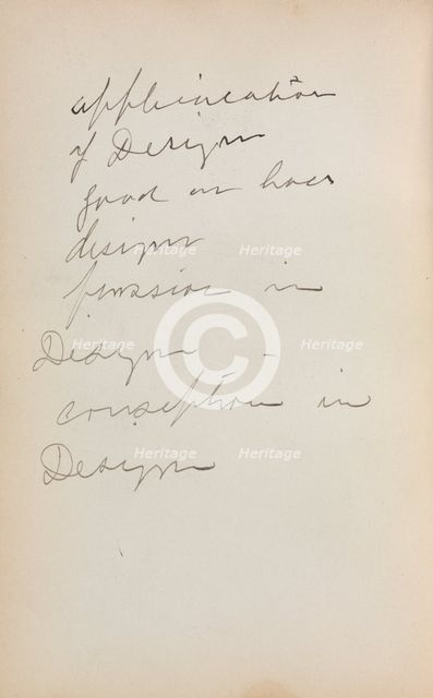 Italian Sketchbook: Notes (page 239), 1898-1899. Creator: Maurice Prendergast (American, 1858-1924).