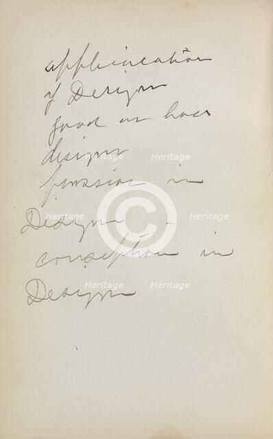 Italian Sketchbook: Notes (page 239), 1898-1899. Creator: Maurice Prendergast (American, 1858-1924).