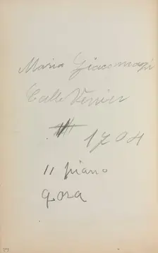 Italian Sketchbook: Notes (page 62), 1898-1899. Creator: Maurice Prendergast (American, 1858-1924)