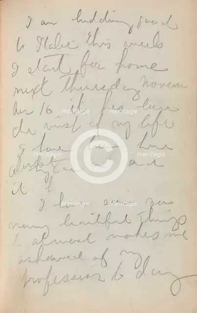 Italian Sketchbook: Notes (page 97), 1898-1899. Creator: Maurice Prendergast (American, 1858-1924).