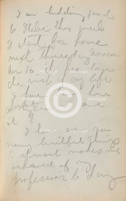Italian Sketchbook: Notes (page 97), 1898-1899. Creator: Maurice Prendergast (American, 1858-1924).