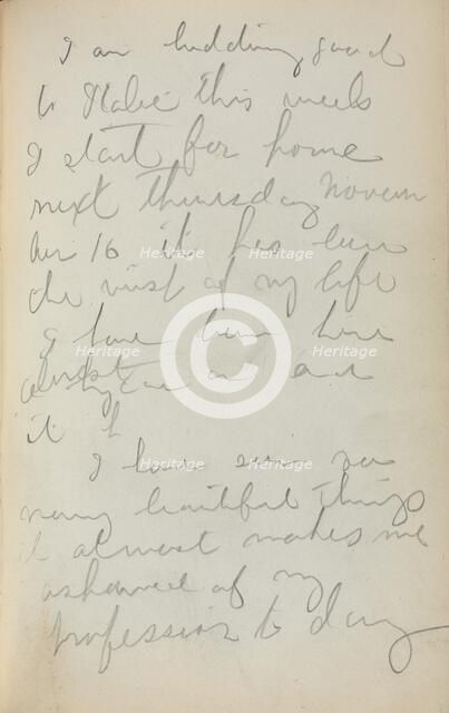 Italian Sketchbook: Notes (page 97), 1898-1899. Creator: Maurice Prendergast (American, 1858-1924).