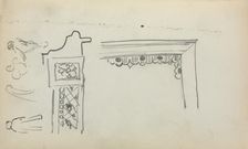 Italian Sketchbook: Architectural Details and Figures (page 199), 1898-1899. Creator: Maurice Prendergast (American, 1858-1924)