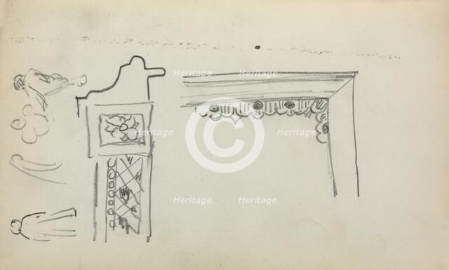 Italian Sketchbook: Architectural Details and Figures (page 199), 1898-1899. Creator: Maurice Prendergast (American, 1858-1924).
