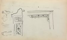 Italian Sketchbook: Architectural Details and Figures (page 199), 1898-1899. Creator: Maurice Prendergast (American, 1858-1924)