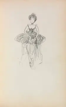 Italian Sketchbook: Ballerina (page 231), 1898-1899. Creator: Maurice Prendergast (American, 1858-1924)