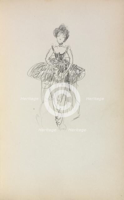 Italian Sketchbook: Ballerina (page 231), 1898-1899. Creator: Maurice Prendergast (American, 1858-1924).