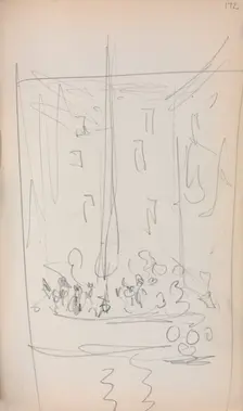 Italian Sketchbook: Boat with Figures (page 172), 1898-1899. Creator: Maurice Prendergast (American, 1858-1924)