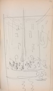 Italian Sketchbook: Boat with Figures (page 172), 1898-1899. Creator: Maurice Prendergast (American, 1858-1924)