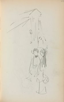 Italian Sketchbook: Figures (page 128), 1898-1899. Creator: Maurice Prendergast (American, 1858-1924)