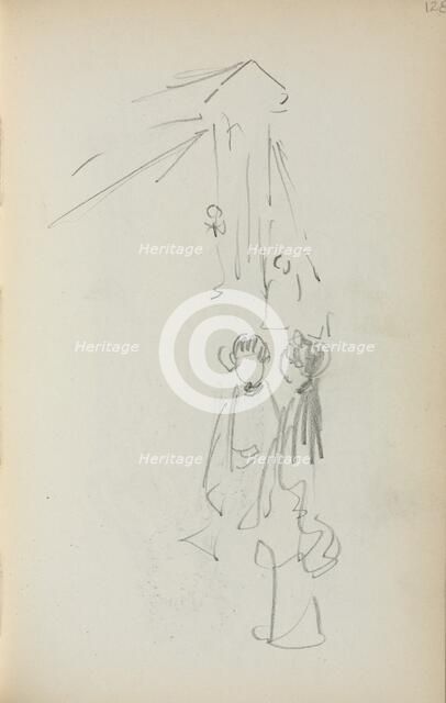 Italian Sketchbook: Figures (page 128), 1898-1899. Creator: Maurice Prendergast (American, 1858-1924).