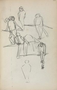 Italian Sketchbook: Figures (page 200), 1898-1899. Creator: Maurice Prendergast (American, 1858-1924)