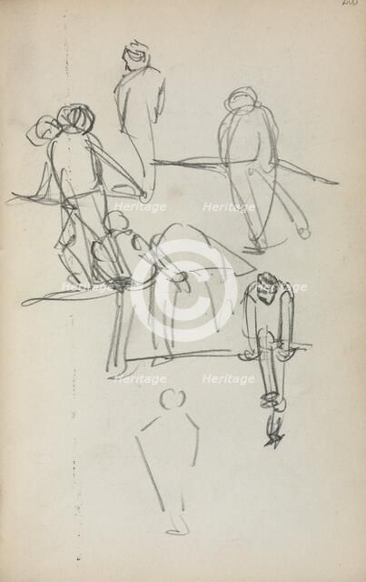 Italian Sketchbook: Figures (page 200), 1898-1899. Creator: Maurice Prendergast (American, 1858-1924).