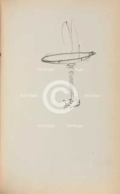Italian Sketchbook: Fountain (page 145), 1898-1899. Creator: Maurice Prendergast (American, 1858-1924).