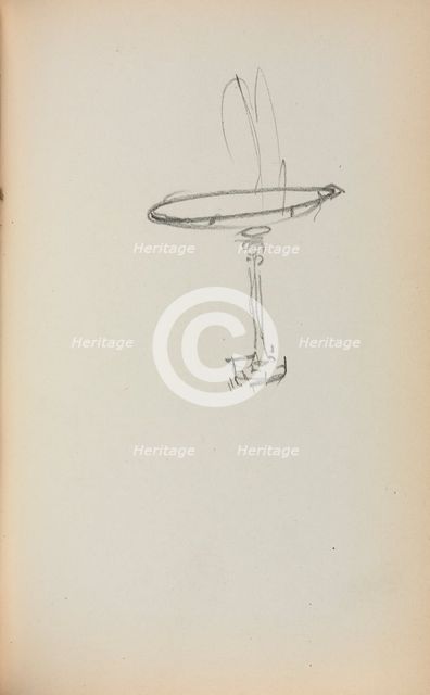 Italian Sketchbook: Fountain (page 145), 1898-1899. Creator: Maurice Prendergast (American, 1858-1924).
