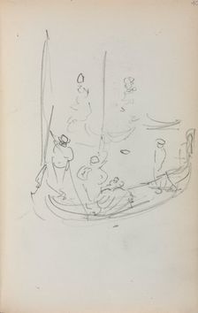 Italian Sketchbook: Gondola (page 40), 1898-1899. Creator: Maurice Prendergast (American, 1858-1924)