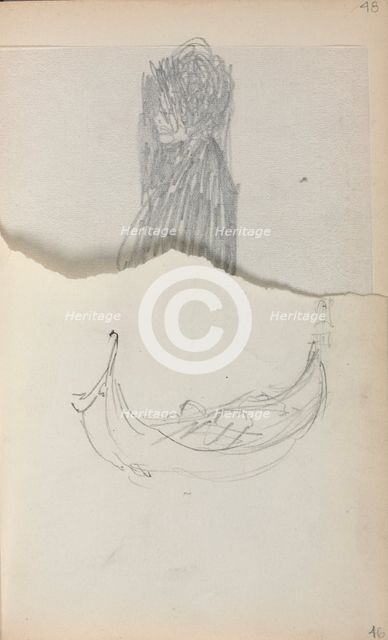 Italian Sketchbook: Gondola (page 46), 1898-1899. Creator: Maurice Prendergast (American, 1858-1924).
