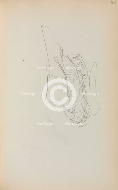 Italian Sketchbook: Gondola (page 110), 1898-1899. Creator: Maurice Prendergast (American, 1858-1924).