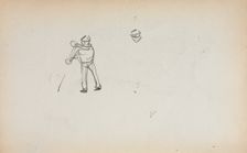 Italian Sketchbook: Gondolier (page 13), 1898-1899. Creator: Maurice Prendergast (American, 1858-1924)