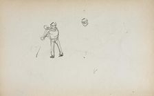 Italian Sketchbook: Gondolier (page 13), 1898-1899. Creator: Maurice Prendergast (American, 1858-1924)