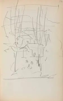 Italian Sketchbook: Landscape (page 116), 1898-1899. Creator: Maurice Prendergast (American, 1858-1924)