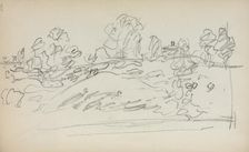 Italian Sketchbook: Landscape (page 202), 1898-1899. Creator: Maurice Prendergast (American, 1858-1924)