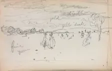 Italian Sketchbook: Landscape (page 57), 1898-1899. Creator: Maurice Prendergast (American, 1858-1924)