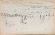 Italian Sketchbook: Landscape (page 57), 1898-1899. Creator: Maurice Prendergast (American, 1858-1924)