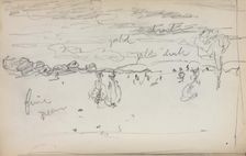 Italian Sketchbook: Landscape (page 57), 1898-1899. Creator: Maurice Prendergast (American, 1858-1924)